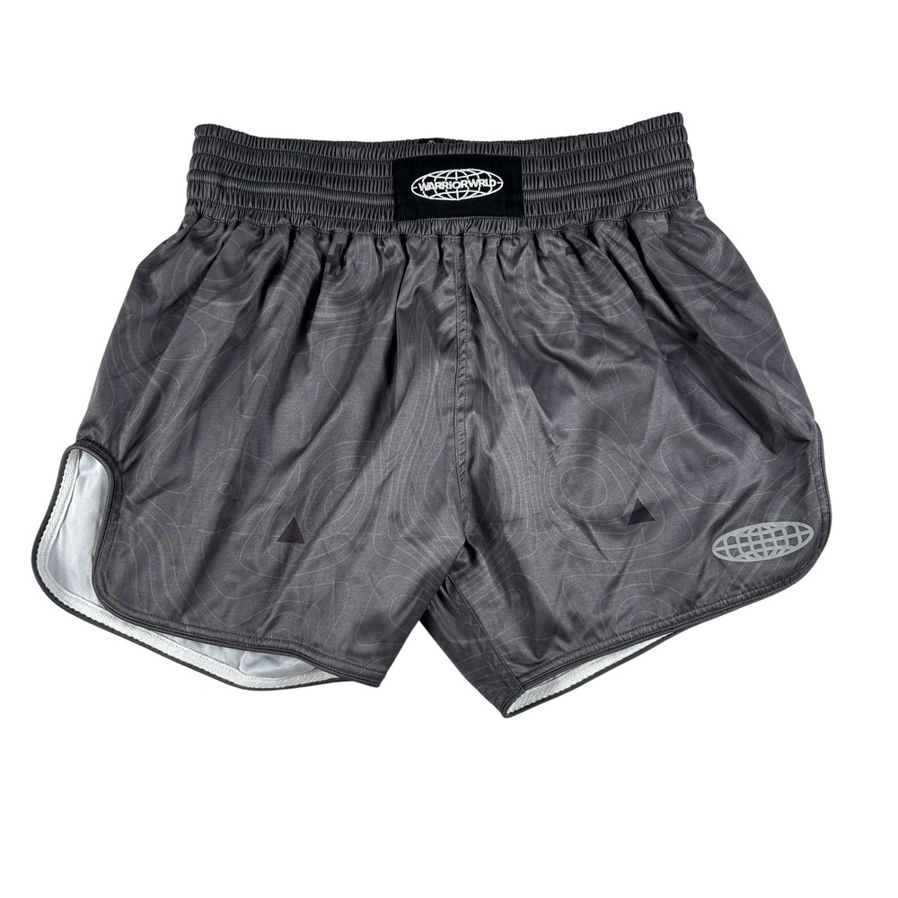 Warrior World HYPR-FLX Running Shorts Mens Medium Gray Retro Liner Track Gym‎